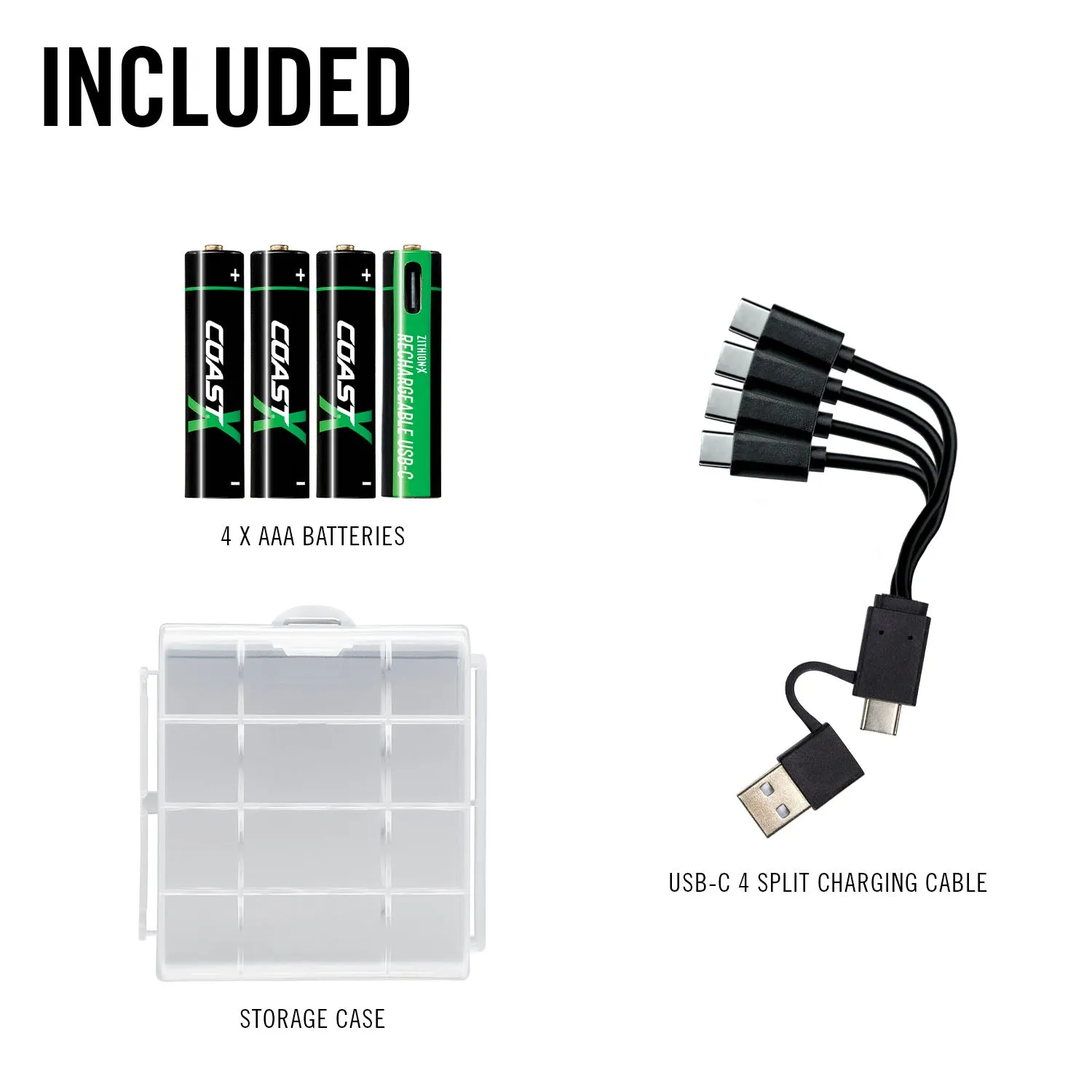 ZITHION-X AAA Rechargeable Batteries