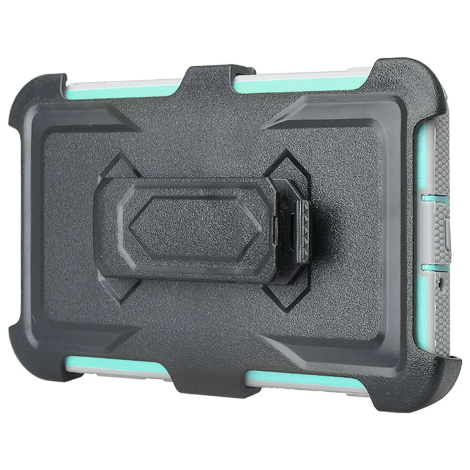 ZTE Blade Spark Z971, ZTE ZMAX One, ZTE Grand X4, X 4 Case, Rugged [Built-in Screen Protector] Heavy Duty Holster Shell Combo Cover - Teal